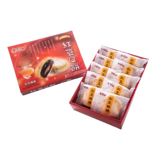 躉泰 - 紅豆麻糬Q餅【10入】