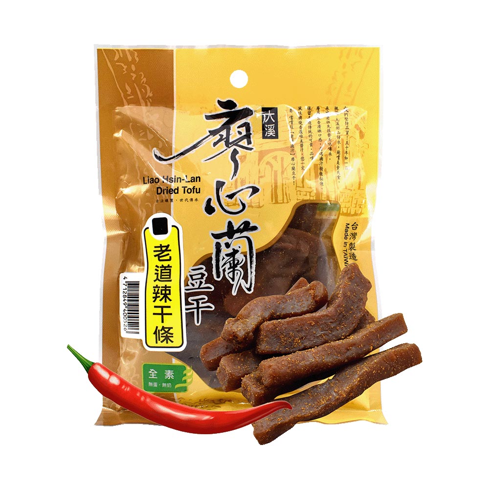 Liao Hsin-Lan strip dried Tofu - Spicy flavor